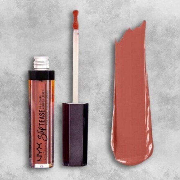NYX Professional Makeup Lip Lacquer Slip Tease Full Color Vibrant Bold Shine NWT - Picture 1 of 3